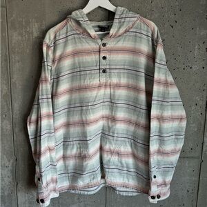 Patagonia Fjord Flannel Hoodie Shirt Southwestern Men’s L Lightweight